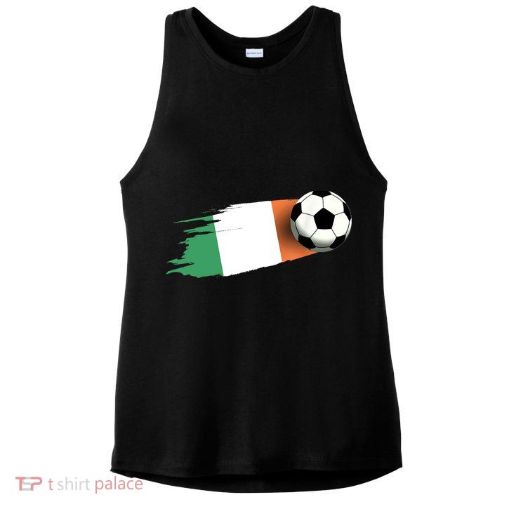 Ireland Flag Jersey Ireland Soccer Team Ireland Ladies PosiCharge Tri-Blend Wicking Tank