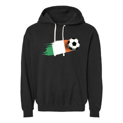 Ireland Flag Jersey Ireland Soccer Team Ireland Garment-Dyed Fleece Hoodie