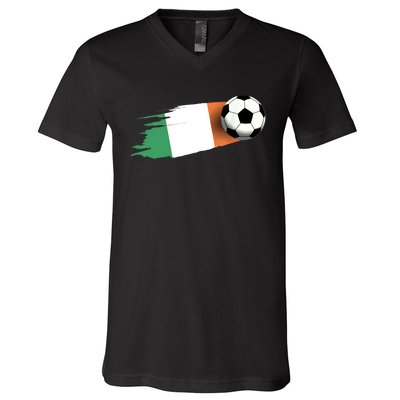 Ireland Flag Jersey Ireland Soccer Team Ireland V-Neck T-Shirt