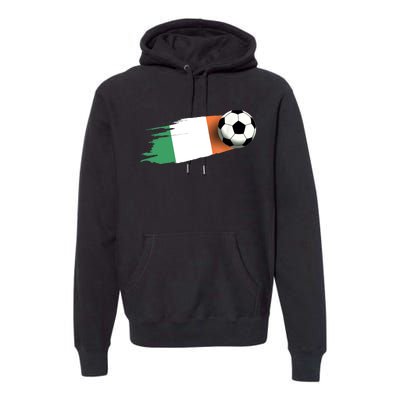 Ireland Flag Jersey Ireland Soccer Team Ireland Premium Hoodie