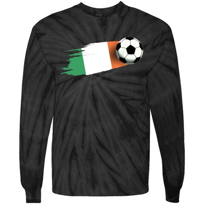 Ireland Flag Jersey Ireland Soccer Team Ireland Tie-Dye Long Sleeve Shirt