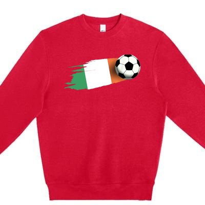 Ireland Flag Jersey Ireland Soccer Team Ireland Premium Crewneck Sweatshirt