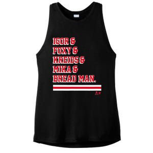 Igor & Foxy & Kreids & Mika & Bread Man New York Hockey Ladies PosiCharge Tri-Blend Wicking Tank