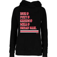 Igor & Foxy & Kreids & Mika & Bread Man New York Hockey Womens Funnel Neck Pullover Hood