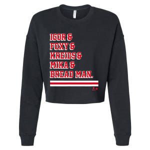 Igor & Foxy & Kreids & Mika & Bread Man New York Hockey Cropped Pullover Crew