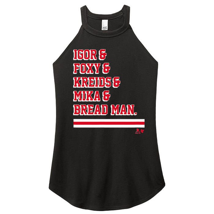 Igor & Foxy & Kreids & Mika & Bread Man New York Hockey Women's Perfect Tri Rocker Tank