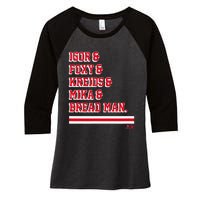 Igor & Foxy & Kreids & Mika & Bread Man New York Hockey Women's Tri-Blend 3/4-Sleeve Raglan Shirt