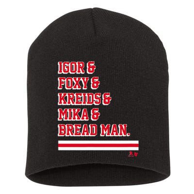 Igor & Foxy & Kreids & Mika & Bread Man New York Hockey Short Acrylic Beanie