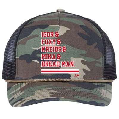 Igor & Foxy & Kreids & Mika & Bread Man New York Hockey Retro Rope Trucker Hat Cap