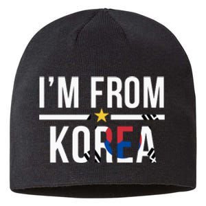 Im From Korea | Korea Flag Sustainable Beanie