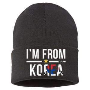 Im From Korea | Korea Flag Sustainable Knit Beanie