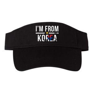 Im From Korea | Korea Flag Valucap Bio-Washed Visor