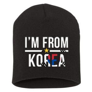 Im From Korea | Korea Flag Short Acrylic Beanie