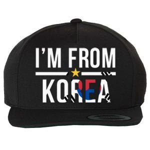 Im From Korea | Korea Flag Wool Snapback Cap