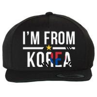 Im From Korea | Korea Flag Wool Snapback Cap