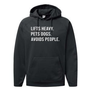 Ironpanda Fitness Lifts Heavy Pets Dogs Avoids People Performance Fleece Hoodie