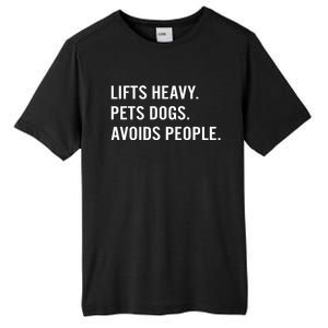 Ironpanda Fitness Lifts Heavy Pets Dogs Avoids People Tall Fusion ChromaSoft Performance T-Shirt