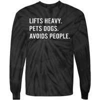 Ironpanda Fitness Lifts Heavy Pets Dogs Avoids People Tie-Dye Long Sleeve Shirt