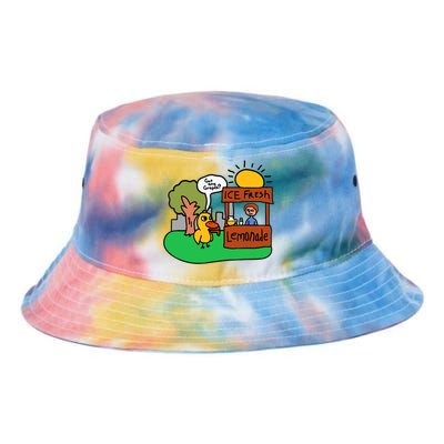 Ice Fresh Lemonade Got Any Grapes Duck Funny Gift Tie Dye Newport Bucket Hat