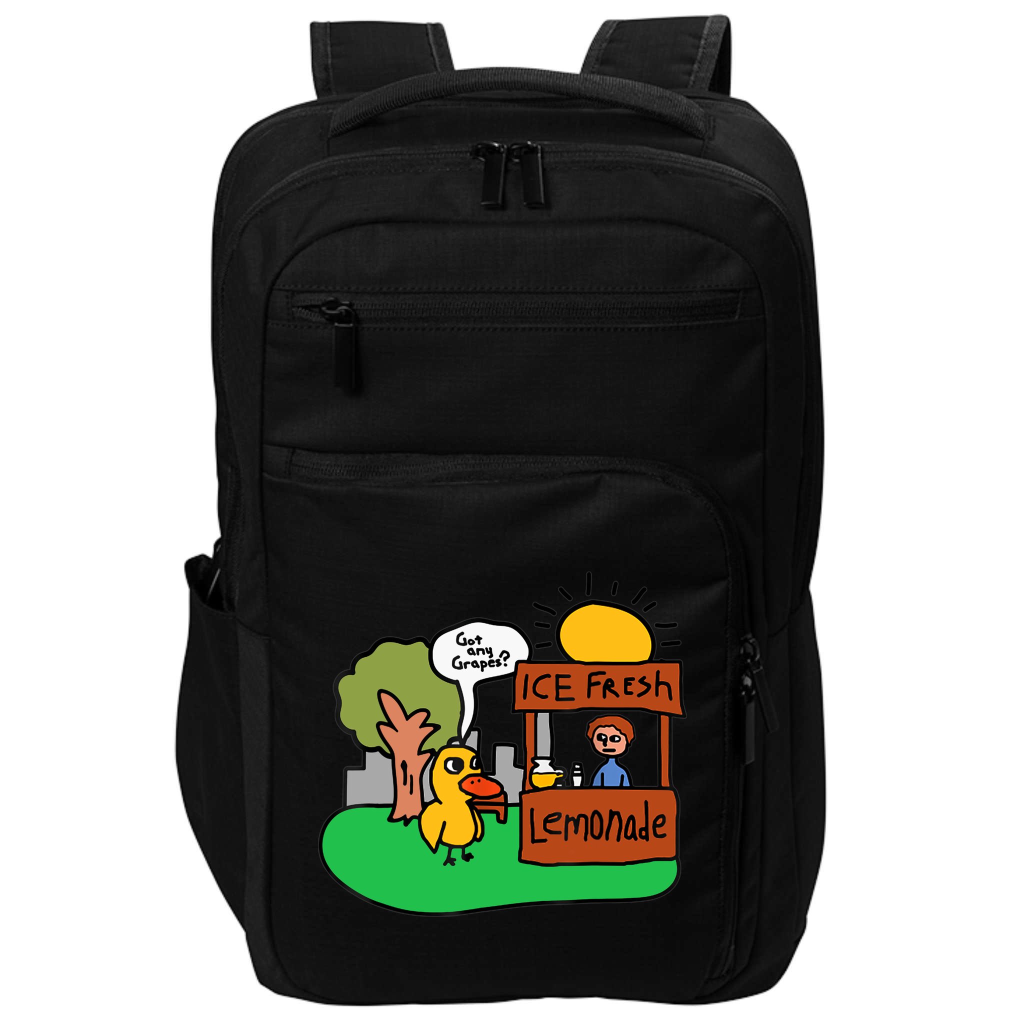 Ice Fresh Lemonade Got Any Grapes Duck Funny Gift Impact Tech Backpack