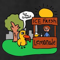 Ice Fresh Lemonade Got Any Grapes Duck Funny Gift Hat