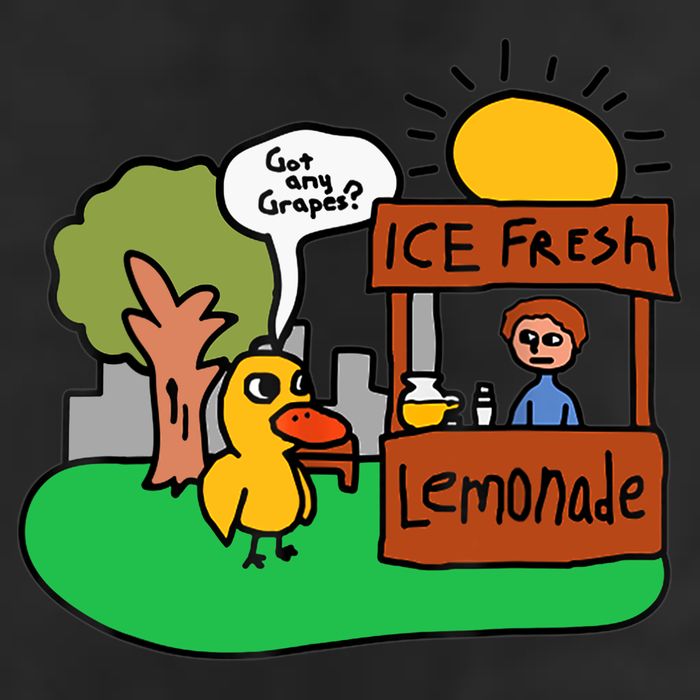 Ice Fresh Lemonade Got Any Grapes Duck Funny Gift Hat