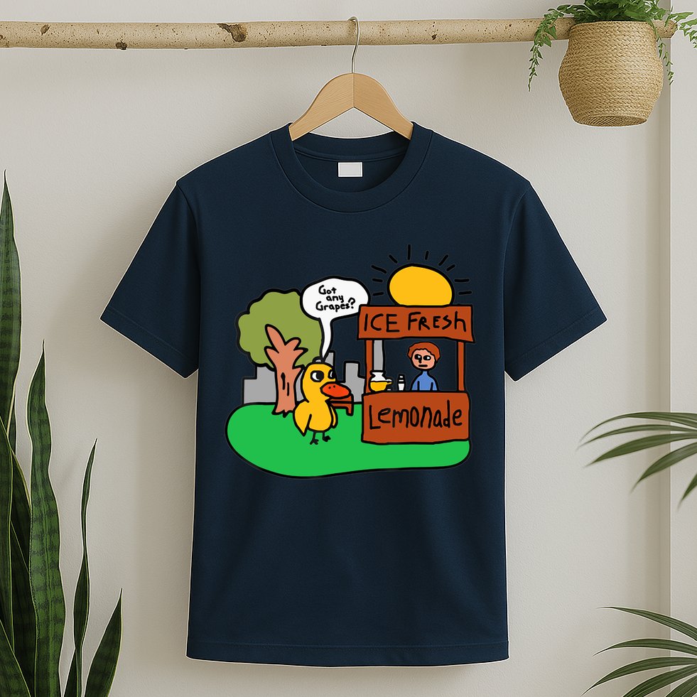 Ice Fresh Lemonade Got Any Grapes Duck Funny Gift T-Shirt