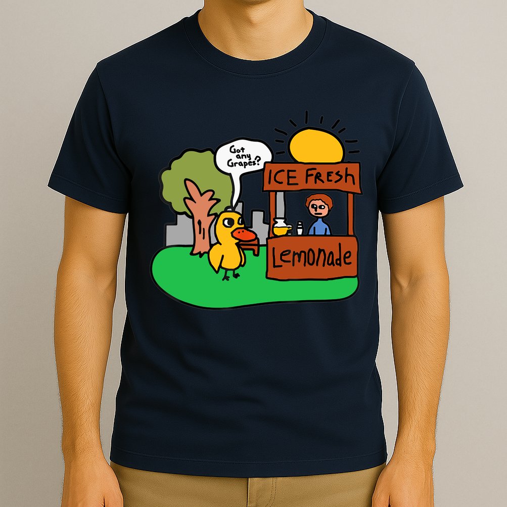 Ice Fresh Lemonade Got Any Grapes Duck Funny Gift T-Shirt