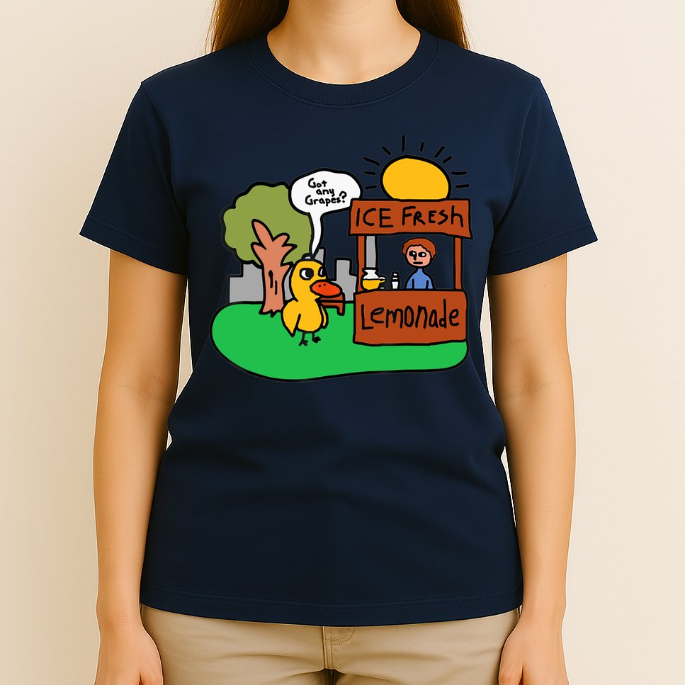 Ice Fresh Lemonade Got Any Grapes Duck Funny Gift T-Shirt