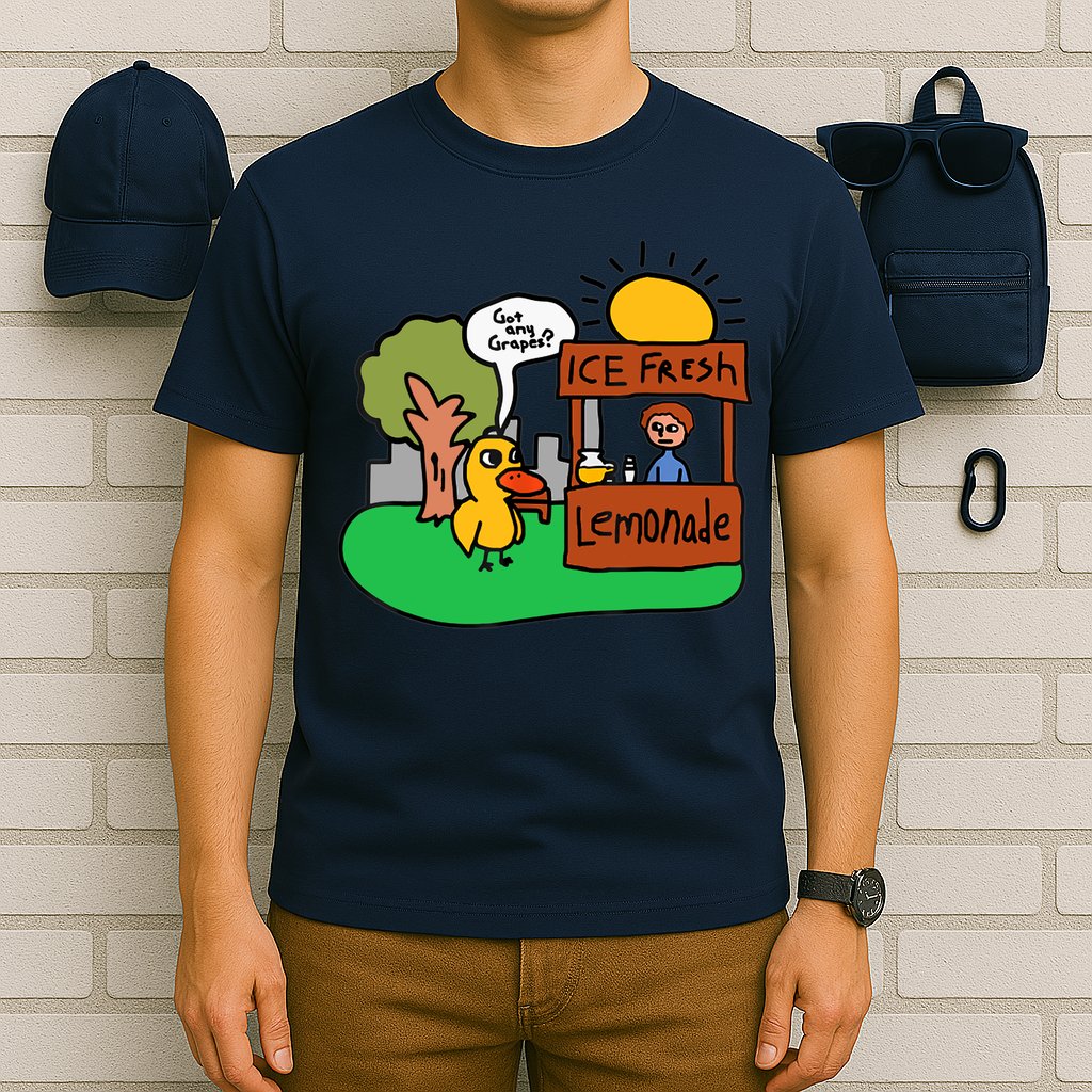 Ice Fresh Lemonade Got Any Grapes Duck Funny Gift T-Shirt