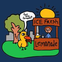 Ice Fresh Lemonade Got Any Grapes Duck Funny Gift 16 in Basic Backpack