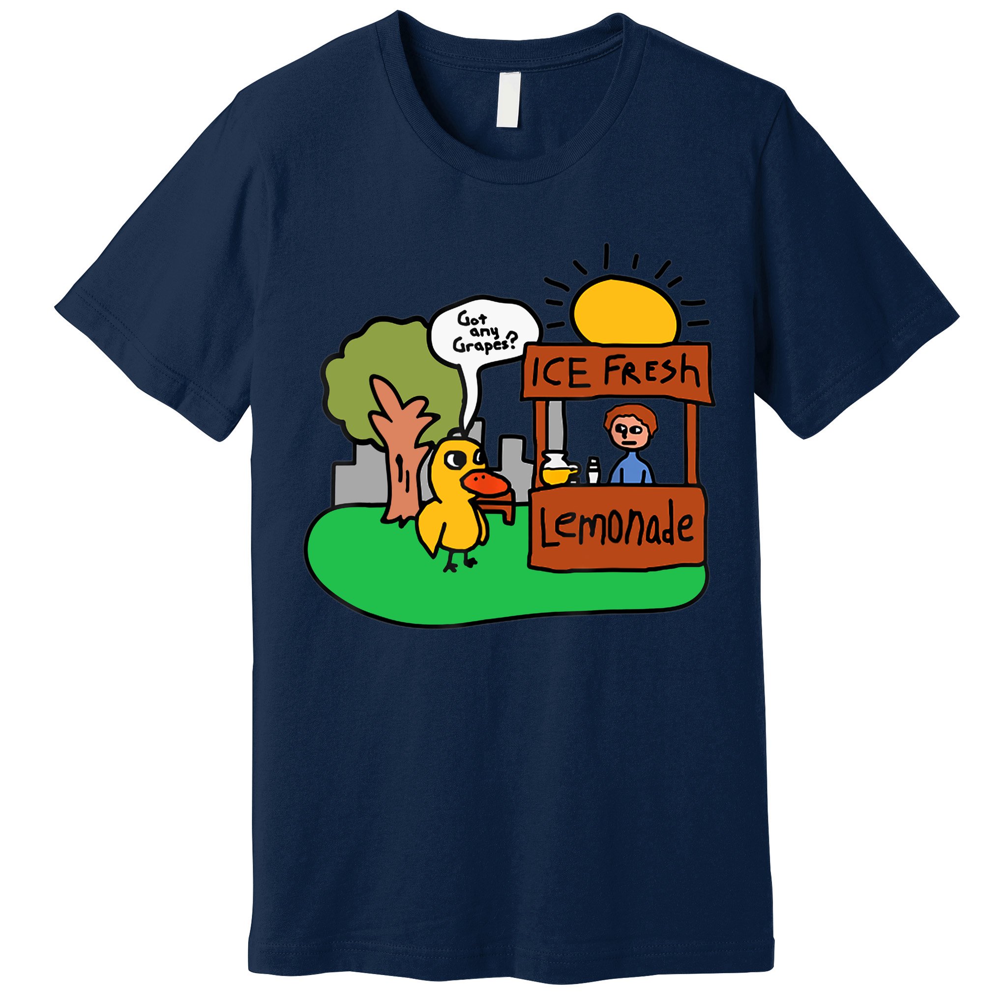 Ice Fresh Lemonade Got Any Grapes Duck Funny Gift Premium T-Shirt