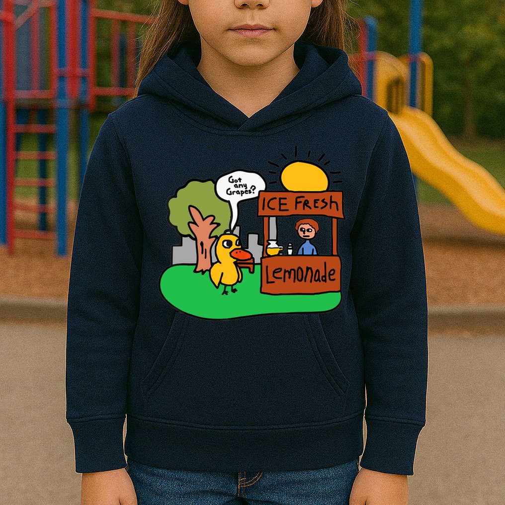 Ice Fresh Lemonade Got Any Grapes Duck Funny Gift Kids Hoodie