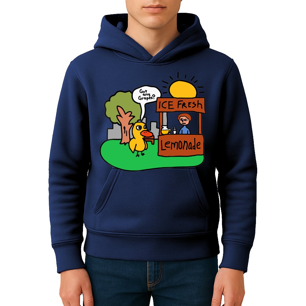 Ice Fresh Lemonade Got Any Grapes Duck Funny Gift Kids Hoodie