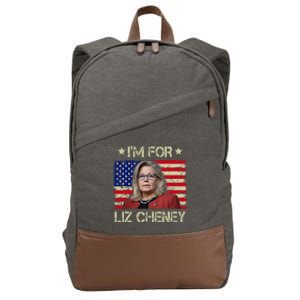 IM For Liz Cheney Liz Cheney For President 2024 Cotton Canvas Backpack