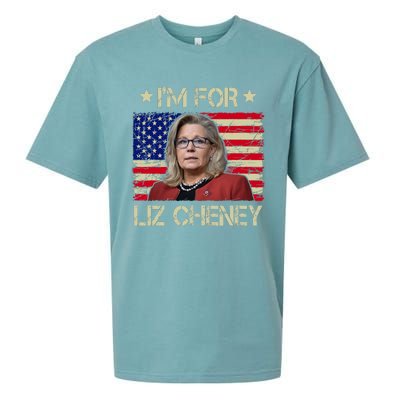 IM For Liz Cheney Liz Cheney For President 2024 Sueded Cloud Jersey T-Shirt