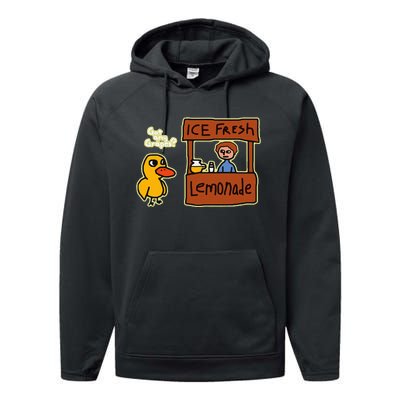 Ice Fresh Lemonade Duck Funny Got Any Grapes Love Gift Performance Fleece Hoodie