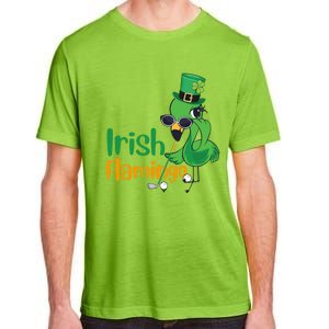 Irish Flamingo Leprechaun Hat Golf Lovers St Patrick's Day Gift Adult ChromaSoft Performance T-Shirt