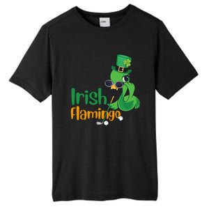 Irish Flamingo Leprechaun Hat Golf Lovers St Patrick's Day Gift Tall Fusion ChromaSoft Performance T-Shirt