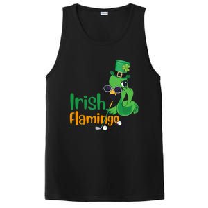 Irish Flamingo Leprechaun Hat Golf Lovers St Patrick's Day Gift PosiCharge Competitor Tank