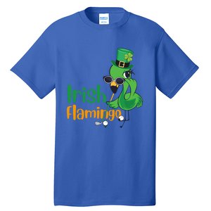 Irish Flamingo Leprechaun Hat Golf Lovers St Patrick's Day Gift Tall T-Shirt