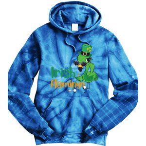 Irish Flamingo Leprechaun Hat Golf Lovers St Patrick's Day Gift Tie Dye Hoodie