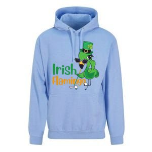 Irish Flamingo Leprechaun Hat Golf Lovers St Patrick's Day Gift Unisex Surf Hoodie