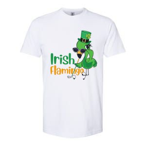 Irish Flamingo Leprechaun Hat Golf Lovers St Patrick's Day Gift Softstyle CVC T-Shirt