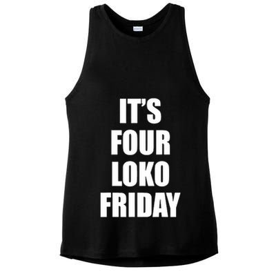 It’S Four Loko Friday And I Have A Gun Ladies PosiCharge Tri-Blend Wicking Tank