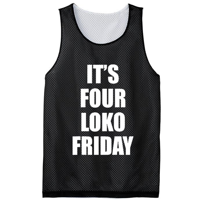 It’S Four Loko Friday And I Have A Gun Mesh Reversible Basketball Jersey Tank