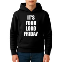 It’S Four Loko Friday And I Have A Gun Kids Hoodie