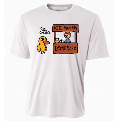 Ice Fresh Lemonade Got Any Grapes Duck Funny Cooling Performance Crew T-Shirt