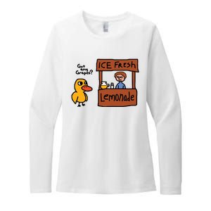 Ice Fresh Lemonade Got Any Grapes Duck Funny Womens CVC Long Sleeve Shirt