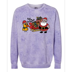 Ice Fresh Lemonade Got Any Grapes Duck Funny Christmas Funny Gift Colorblast Crewneck Sweatshirt